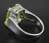 Серебряное кольцо с цитрином 5,94 карат Серебро 925