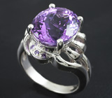 Серебряное кольцо с аметистом 6,05 карат Серебро 925