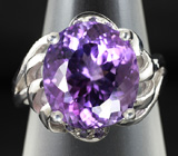 Серебряное кольцо с аметистом 6,05 карат Серебро 925