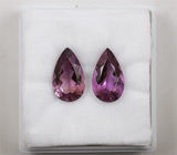 Пара аметистов 26,3 карат 