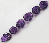 Спецпредложение от мастерской! Набор из 6 резных аметистов 100,5 карат + дизайн 