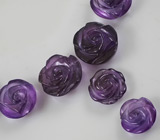 Спецпредложение от мастерской! Набор из 14 резных аметистов 166,8 карат + дизайн 