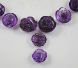 Спецпредложение от мастерской! Набор из 14 резных аметистов 166,8 карат + дизайн 