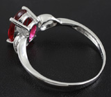 Изящное кольцо с рубином 0,68 карат Серебро 925