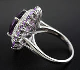 Серебряное кольцо c превосходным аметистами Серебро 925