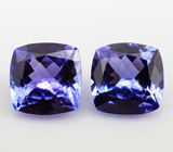 Пара танзанитов 3,06 карат 