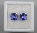 Пара танзанитов 3,06 карат 