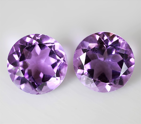 Пара уругвайских аметистов 6,95 карат