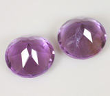 Пара уругвайских аметистов 6,95 карат 