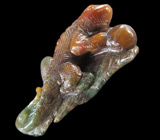Миниатюра-подвеска "Ящерка" из цельного амазонита 16 грамм 