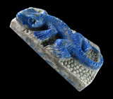 Камея-подвеска "Хамелеон" из цельного лазурита 30 грамм 