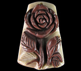 Камея-подвеска "Розы" из цельной яшмы 25 грамм 