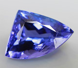 Танзанит авторской огранки 3,23 карат! Топовый цвет 