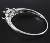Серебряное кольцо с великолепным зеленым турмалином 1,15 карат Серебро 925