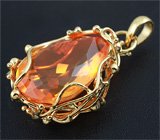 Кулон с бразильским огненным опалом