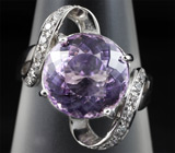 Серебряное кольцо c аметистом 4,63 карат Серебро 925