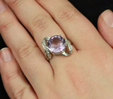 Серебряное кольцо c аметистом 4,63 карат Серебро 925