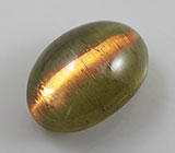 Редкий! Апатит с эффектом кошачьего глаза 15,25 карат 