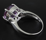 Серебряное кольцо с аметистом 4,29 карат Серебро 925