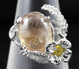 Прелестное серебряное кольцо с сапфирами Серебро 925