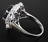 Великолепное серебряное кольцо с аметистом