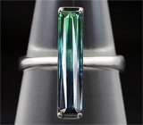 Кольцо c полихромным индиголит турмалином Серебро 925