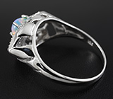 Оригинальное серебряное кольцо с эфиопским опалом 0,37 карат Серебро 925