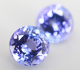 Пара чистейших танзанитов 2,59 карат 