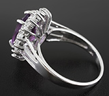 Прелестное серебряное кольцо с аметистом 3,45 карат Серебро 925