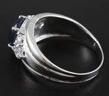 Серебряное кольцо со звездчатым сапфиром 2,01 карат Серебро 925