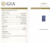 Танзанит 4,62 карат! Редкая огранка 