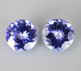 Пара танзанитов 1,46 карат 