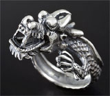 Серебряное кольцо «Китайский Дракон» Серебро 925