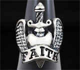 Серебряное кольцо «Faith»