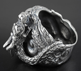 Серебряный перстень «Мудрый Дракон»  Серебро 925