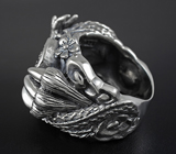 Серебряный перстень «Мудрый Дракон»  Серебро 925