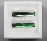 Пара чистейших «неоновых» турмалинов 3,18 карат 