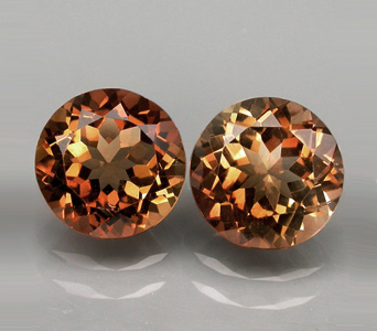 Пара империал топазов 9,14 карат