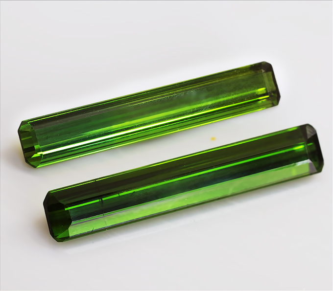 Пара зеленых турмалинов 4,2 карат