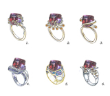 Спецпредложение от мастерской! Крупный кабошон аметрина 26,28 карат + дизайн 