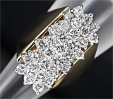 Золотое кольцо с бриллиантами 2,16 карат Золото