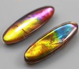 Пара аммолитов аммонита 5,1 карат 