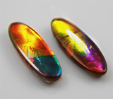 Пара аммолитов аммонита 5,1 карат 