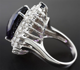 Шикарное серебряное кольцо с уругвайским аметистом Серебро 925