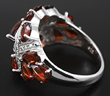Серебряное кольцо с гранатами Серебро 925