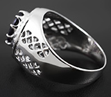 Стильное серебряное кольцо с уругвайским аметистом Серебро 925