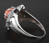 Серебряное кольцо с эфиопским опалом 1,01 карат Серебро 925