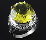Серебряное кольцо c лимонным цитрином Серебро 925