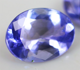 Пара танзанитов 2,18 карат 