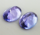 Пара танзанитов 2,18 карат 